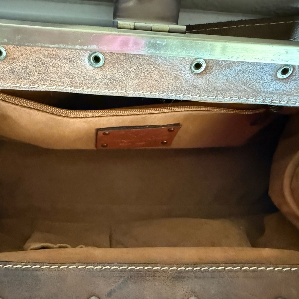 Patricia Nash Brown Leather Satchel